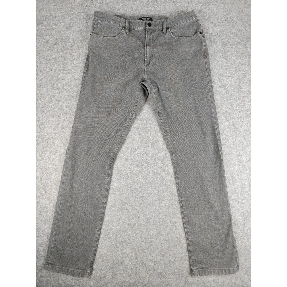 Proof Rover Slim Fit Huckberry Jeans Men's 34x32 Straight Stretch Canvas Pants